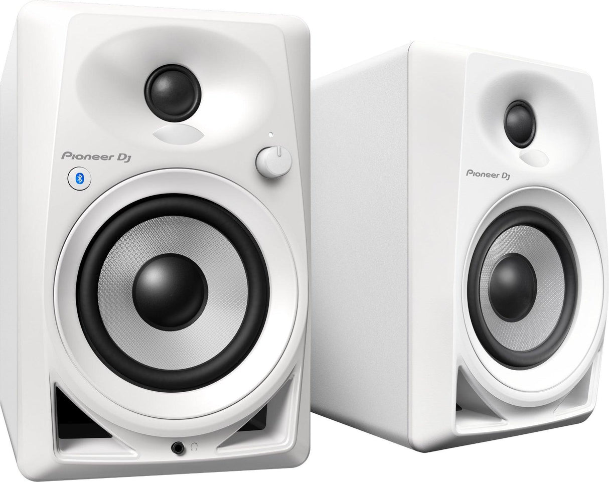 PIONEER DM 40 BT WH COPPIA MONITOR ATTIVI BASS REFLEX PER DJ E STUDIO 2 VIE 21 WATT BLUETOOTH COLORE BIANCO - TechSoundSystem.com