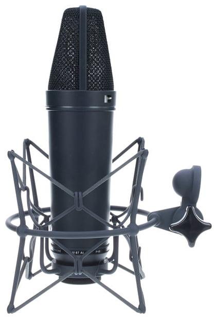NEUMANN U87 Ai STUDIO SET MT MICROFONO A CONDENSATORE A DIAFRAMMA LARGO - TechSoundSystem.com
