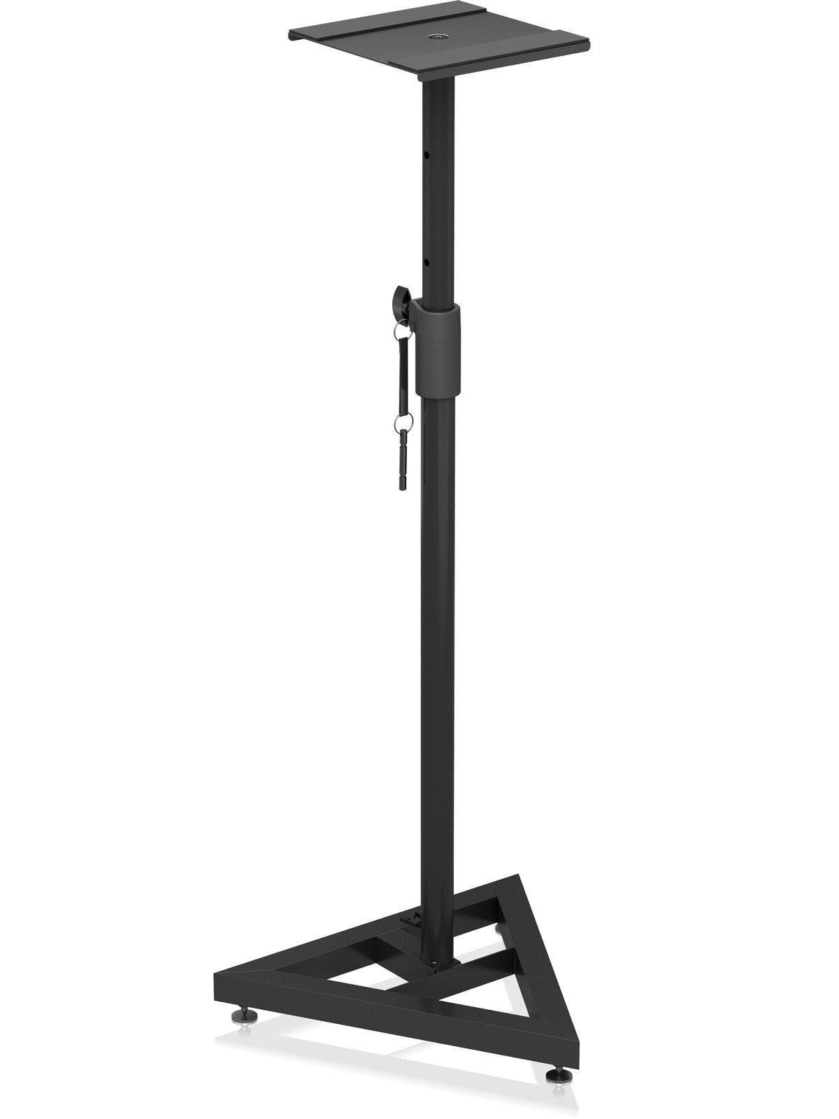 BEHRINGER SM5002 COPPIA SUPPORTI CASSE MONITOR DA STUDIO STAND REGOLABILI BASE TRIANGOLARE PIEDINI ANTIVIBRAZIONI - TechSoundSystem.com