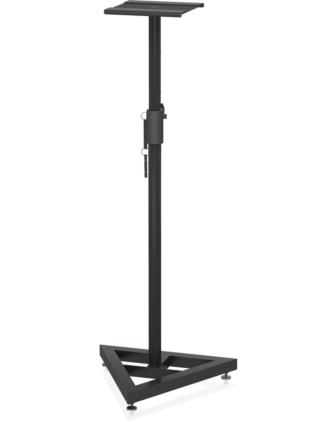 BEHRINGER SM5002 COPPIA SUPPORTI CASSE MONITOR DA STUDIO STAND REGOLABILI BASE TRIANGOLARE PIEDINI ANTIVIBRAZIONI - TechSoundSystem.com