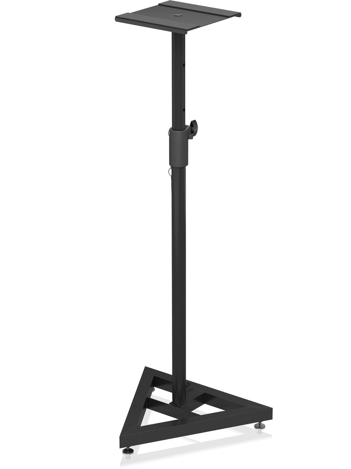 BEHRINGER SM5001 SUPPORTO CASSE MONITOR DA STUDIO STAND REGOLABILE BASE TRIANGOLARE PIEDINI ANTIVIBRAZIONI - TechSoundSystem.com