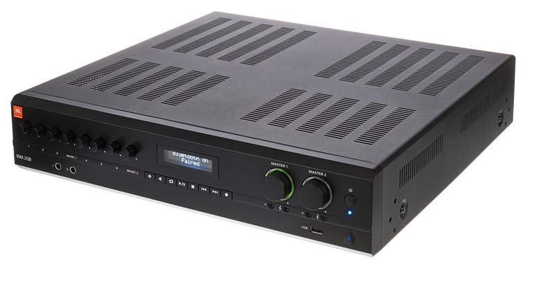 JBL VMA2120 MIXER-AMPLIFIER 2 CHANNEL MIXER/AMPLIFICATORE 2 CANALI CON MEDIAPLAYER USB/BLUETOOTH 240W - TechSoundSystem.com