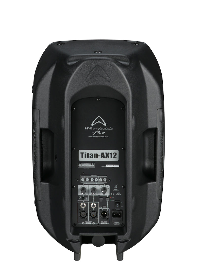 WHARFEDALE TITAN AX12 ACTIVE BLACK CASSA ATTIVA BIAMPLIFICATA 12" 600 WATT DSP 6 PRESET - TechSoundSystem.com
