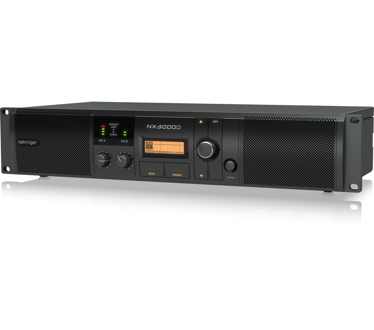 BEHRINGER NX3000D FINALE DI POTENZA 3000 WATT 2 CANALI CON COMPENSAZIONE AUTOMATICA DELL' IMPEDENZA + DSP - TechSoundSystem.com