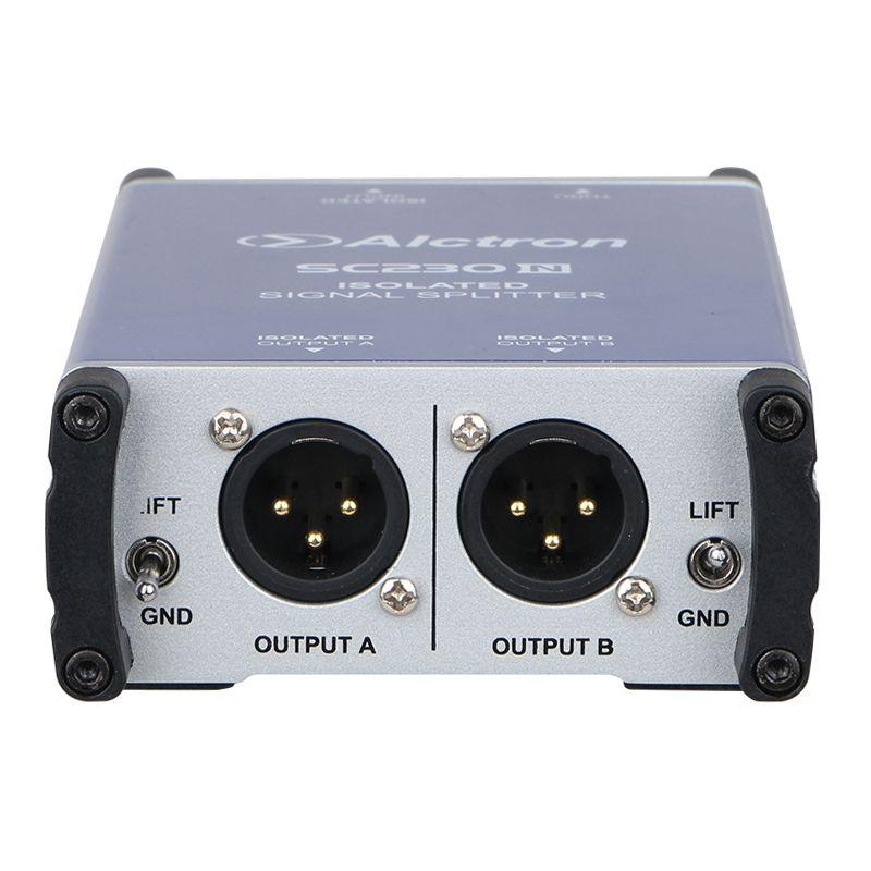ALCTRON SC230N SPLITTER MICROFONICO DA 1 IN A 2 OUT + THRU - TechSoundSystem.com