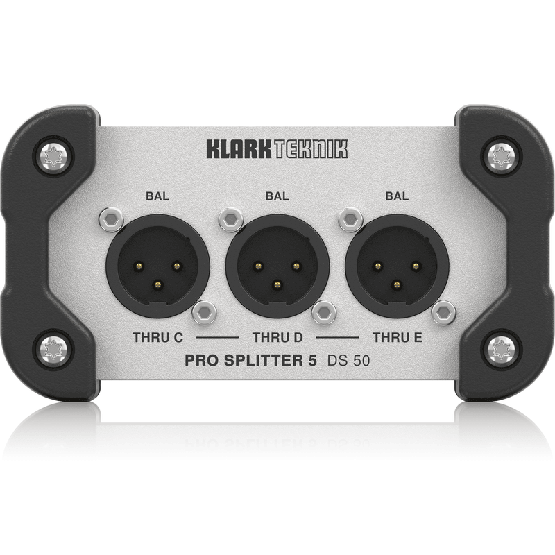 KLARK TEKNIK DS50 SPLITTER PASSIVO 1 IN 5 OUT CON TRASFORMATORE MIDAS E GAMMA DINAMICA ESTESA - TechSoundSystem.com