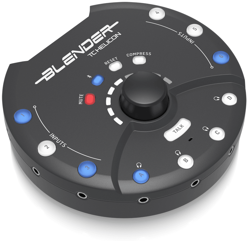 TC HELICON BLENDER MIXER STEREO PORTATILE 12 IN 8 OUT CONNETTIVITA' USB - TechSoundSystem.com