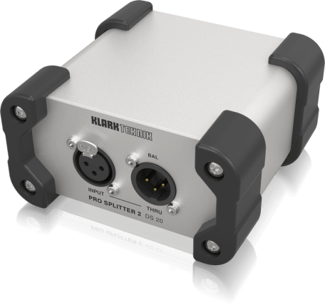 KLARK TEKNIK DS20 SPLITTER PASSIVO 1 IN 2 OUT CON TRASFORMATORE MIDAS E GAMMA DINAMICA ESTESA - TechSoundSystem.com