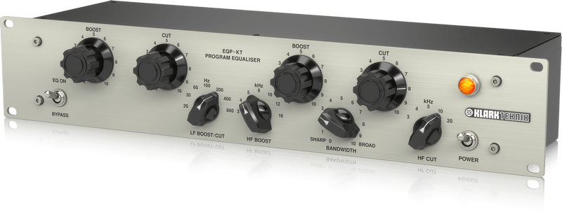 KLARK TEKNIK EQP-KT EQUALIZZATORE VALVOLARE 1 CANALE 2 BANDE FREQUENZA COMMUTABILE E BYPASS - TechSoundSystem.com