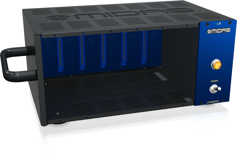 MIDAS LEGEND L6 LAUNCH POWER SUPPLY CHASSIS MONTAGGIO RACK 6 MODULI SERIE 500 - TechSoundSystem.com