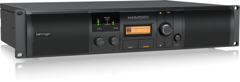 BEHRINGER NX6000D FINALE DI POTENZA 6000 WATT 2 CANALI CON COMPENSAZIONE AUTOMATICA DELL' IMPEDENZA + DSP - TechSoundSystem.com