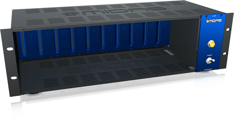 MIDAS LEGEND L10 LAUNCH POWER SUPPLY CHASSIS MONTAGGIO RACK 10 MODULI SERIE 500 - TechSoundSystem.com