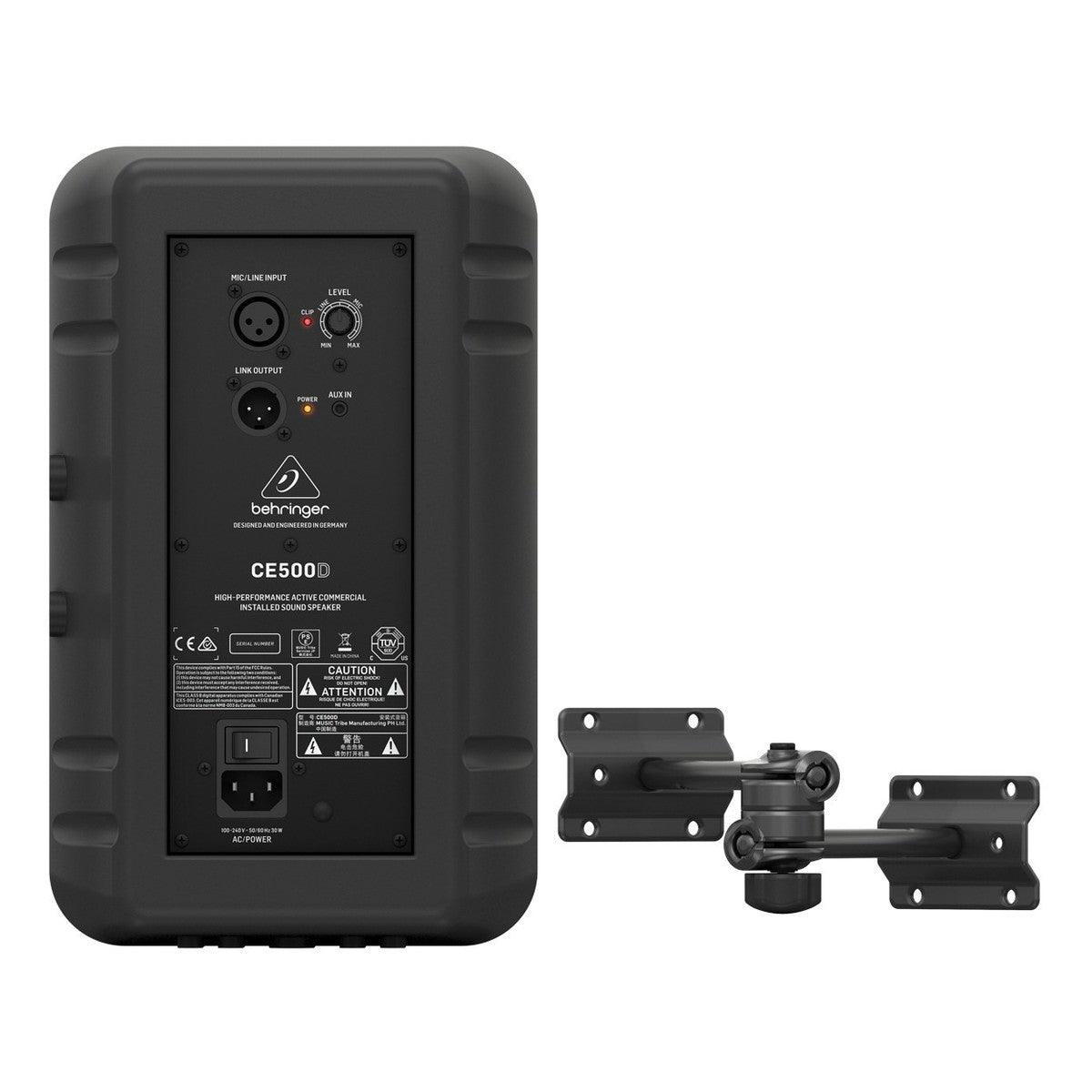 BEHRINGER CE500D-BK CASSA DA INSTALLAZIONE ATTIVA 100W CLASSE D COLORE NERO + SUPPORTO DA MURO - TechSoundSystem.com