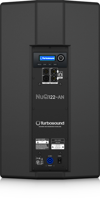 TURBOSOUND NUQ122-AN CASSA ATTIVA PROFESSIONALE 2500 WATT 12" DSP KLARK TEKNIK - TechSoundSystem.com