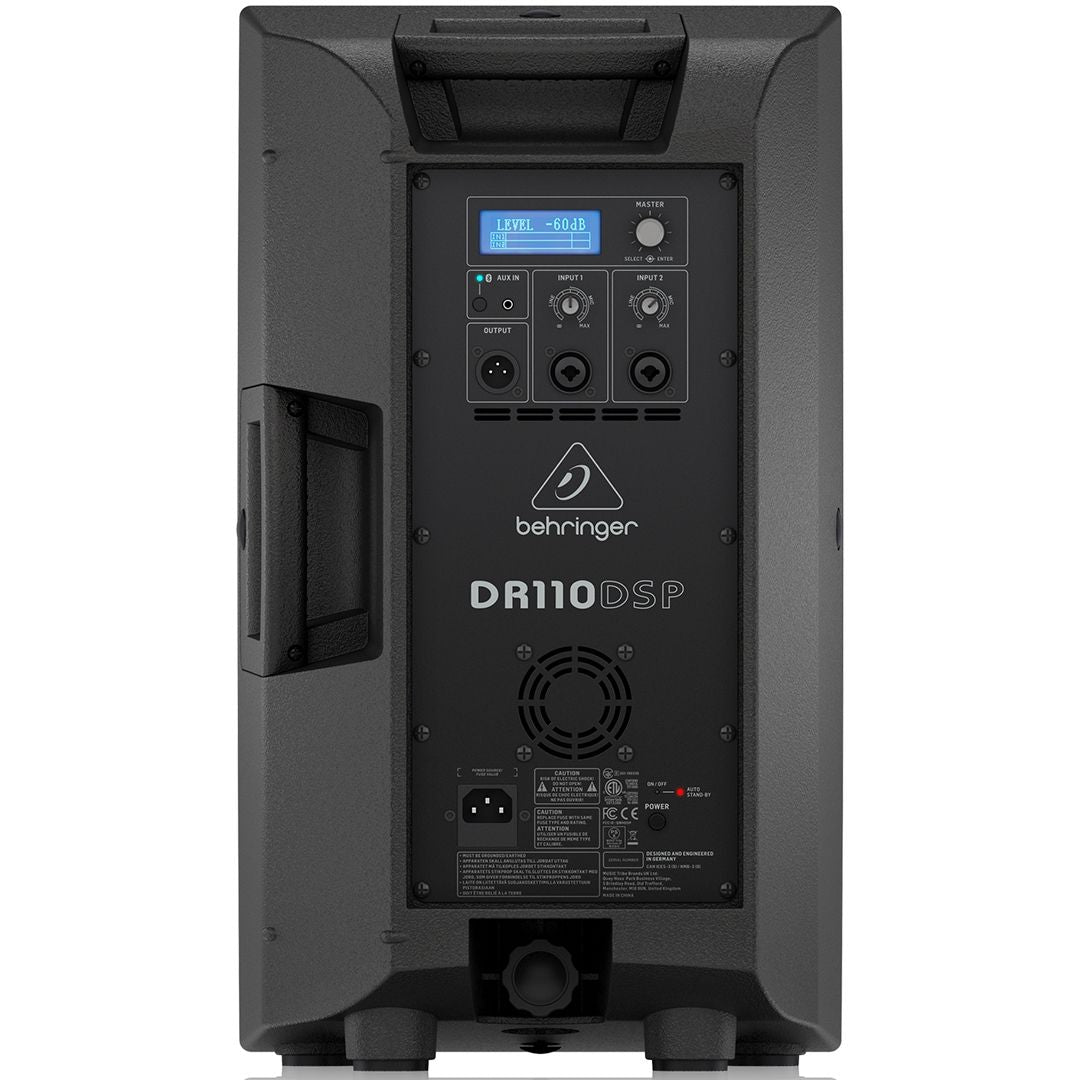 BEHRINGER DR110DSP CASSA ATTIVA 1000 WATT 10" CON MIXER 2 CANALI DSP E BLUETOOTH - TechSoundSystem.com