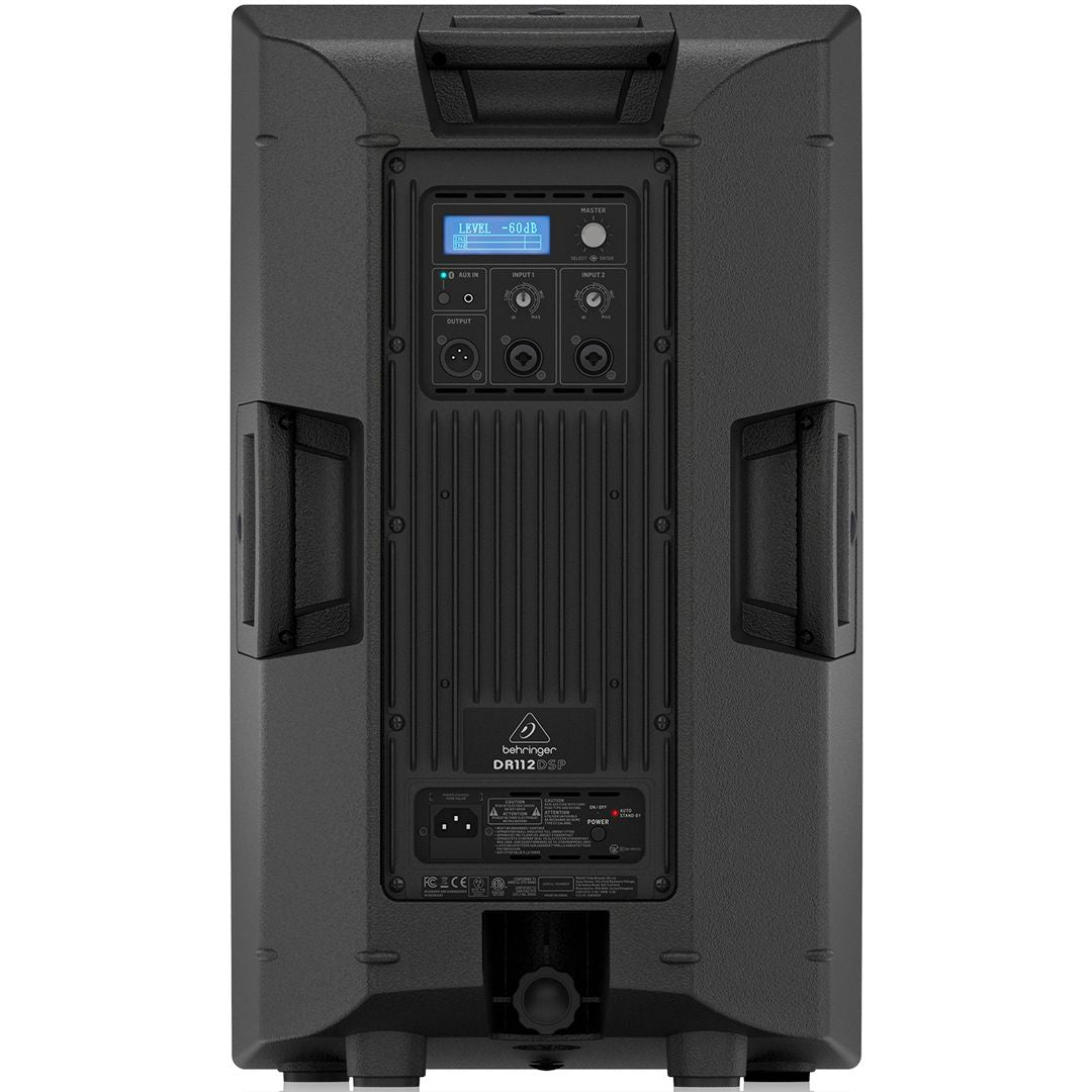 BEHRINGER DR112DSP CASSA ATTIVA 1200 WATT 12" CON MIXER 2 CANALI DSP E BLUETOOTH - TechSoundSystem.com