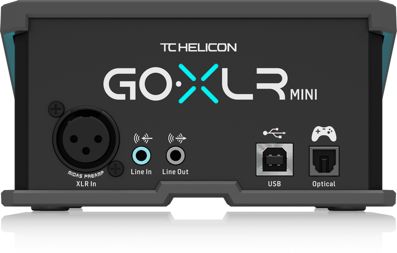 TC HELICON GO-XLR MINI MIXER DI TRASMISSIONE ONLINE CON INTERFACCIA AUDIO USB E PREAMPLIFICATORI MIDAS EX-DEMO - TechSoundSystem.com