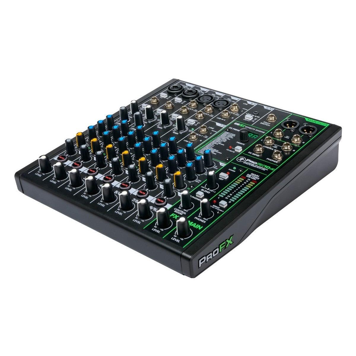 MACKIE PROFX10 V3 MIXER 4 INGRESSI MICROFONICI + 3 STEREO CON EQ 3 BANDE 2 COMPRESSORI E CONNETTIVITA' USB - TechSoundSystem.com