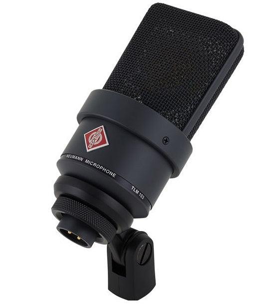 NEUMANN TLM103 MICROFONO A CONDENSATORE CARDIOIDE A CAPSULA LARGA COLORE NERO - TechSoundSystem.com