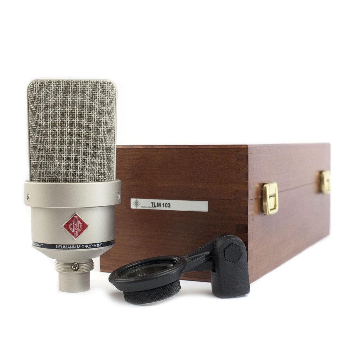 NEUMANN TLM103 MICROFONO A CONDENSATORE CARDIOIDE A CAPSULA LARGA COLORE SILVER - TechSoundSystem.com