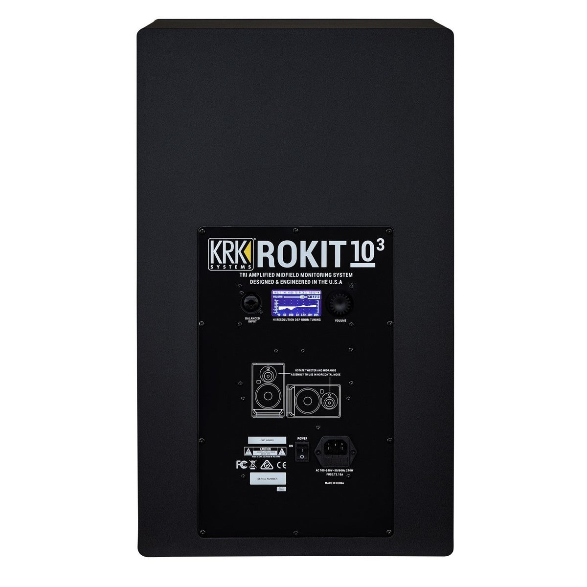KRK RP10.3 ROKIT G4 STUDIO MONITOR AMPLIFICATO 3 VIE 10" - 4.5" - 1" 300 WATT CON DSP - TechSoundSystem.com