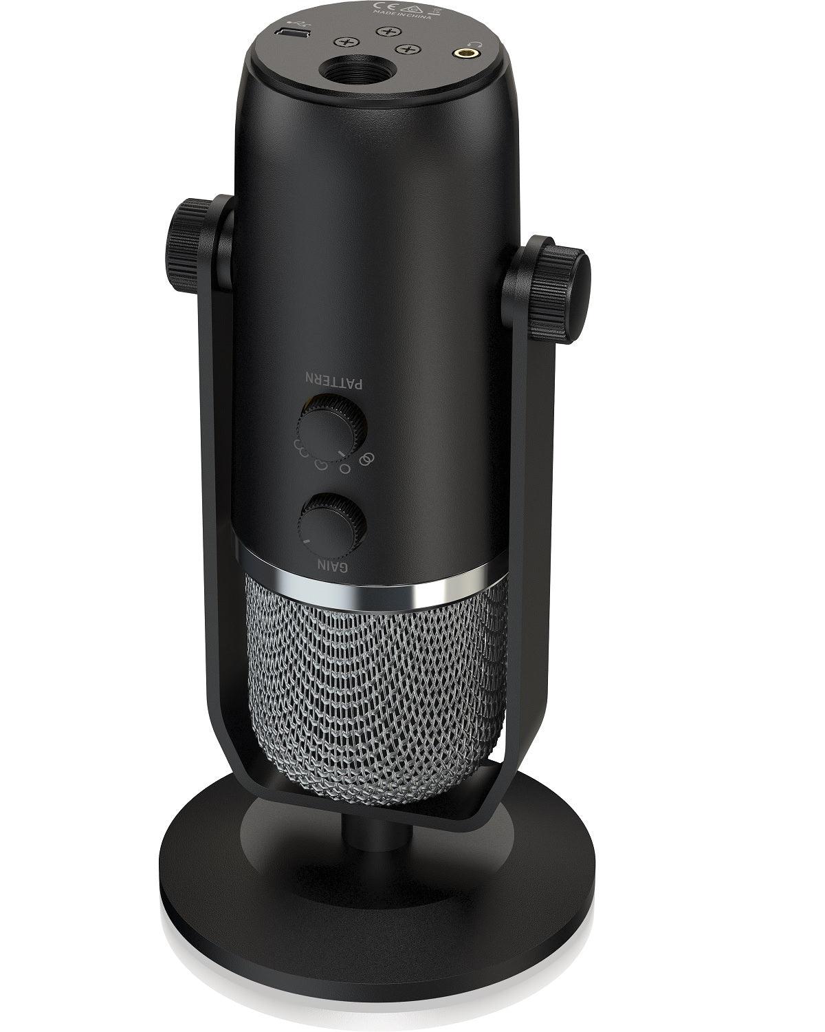 BEHRINGER BIGFOOT MICROFONO DA STUDIO USB CON 4 PATTERN CONTROLLO CUFFIA VOLUME MUTE - TechSoundSystem.com