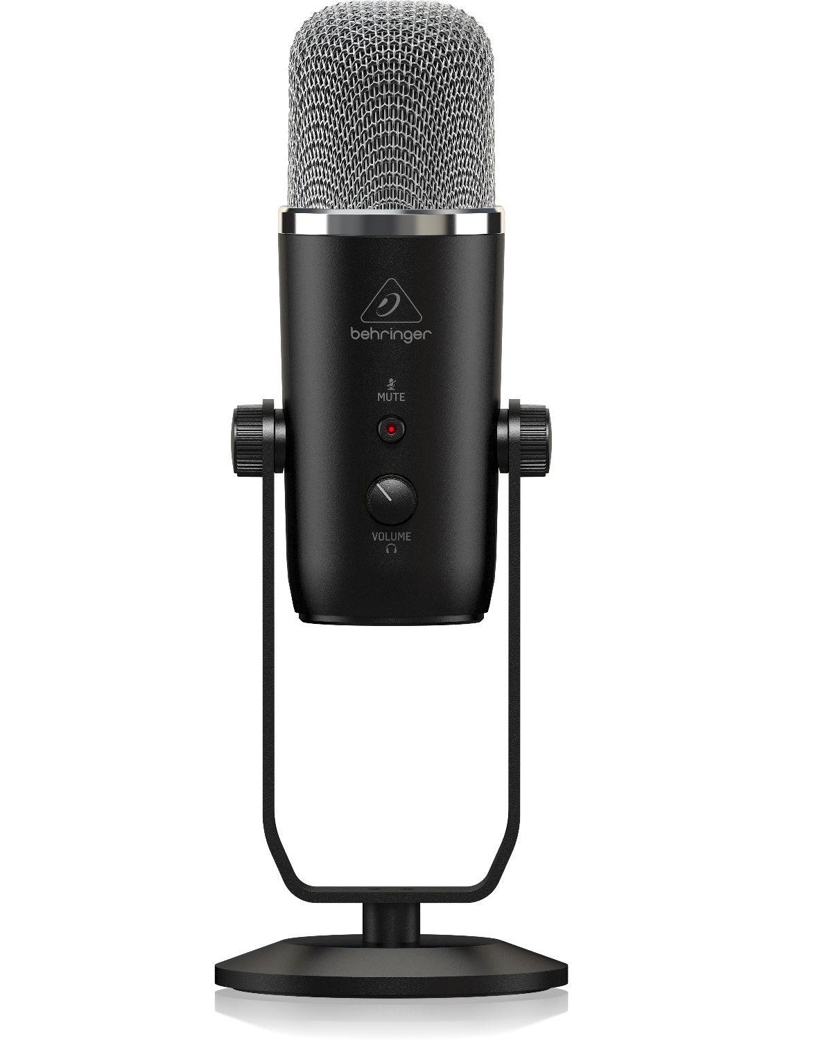 BEHRINGER BIGFOOT MICROFONO DA STUDIO USB CON 4 PATTERN CONTROLLO CUFFIA VOLUME MUTE - TechSoundSystem.com