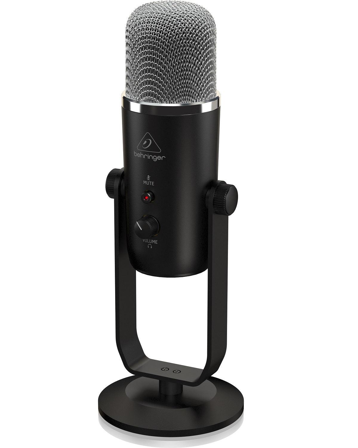 BEHRINGER BIGFOOT MICROFONO DA STUDIO USB CON 4 PATTERN CONTROLLO CUFFIA VOLUME MUTE - TechSoundSystem.com