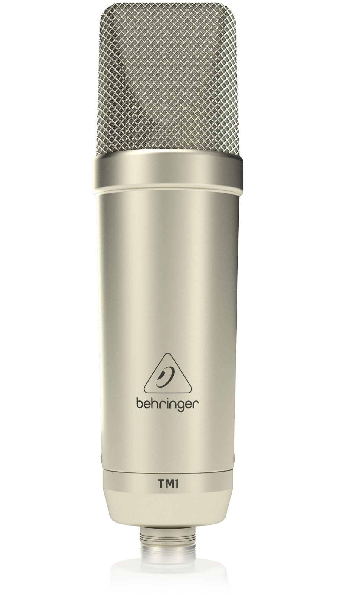 BEHRINGER TM1 MICROFONO A CONDENSATORE A DIAFRAMMA LARGO CON ANTIPOP E SUPPORTO ELASTICO - TechSoundSystem.com