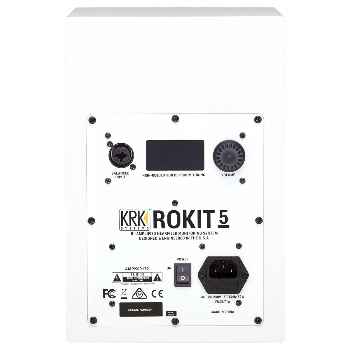 KRK RP5-G4W ROKIT MONITOR DA STUDIO 55 WATT BIAMPLIFICATO WOOFER 5" BIANCO + DSP ROOM TUNING TRAMITE APP - TechSoundSystem.com