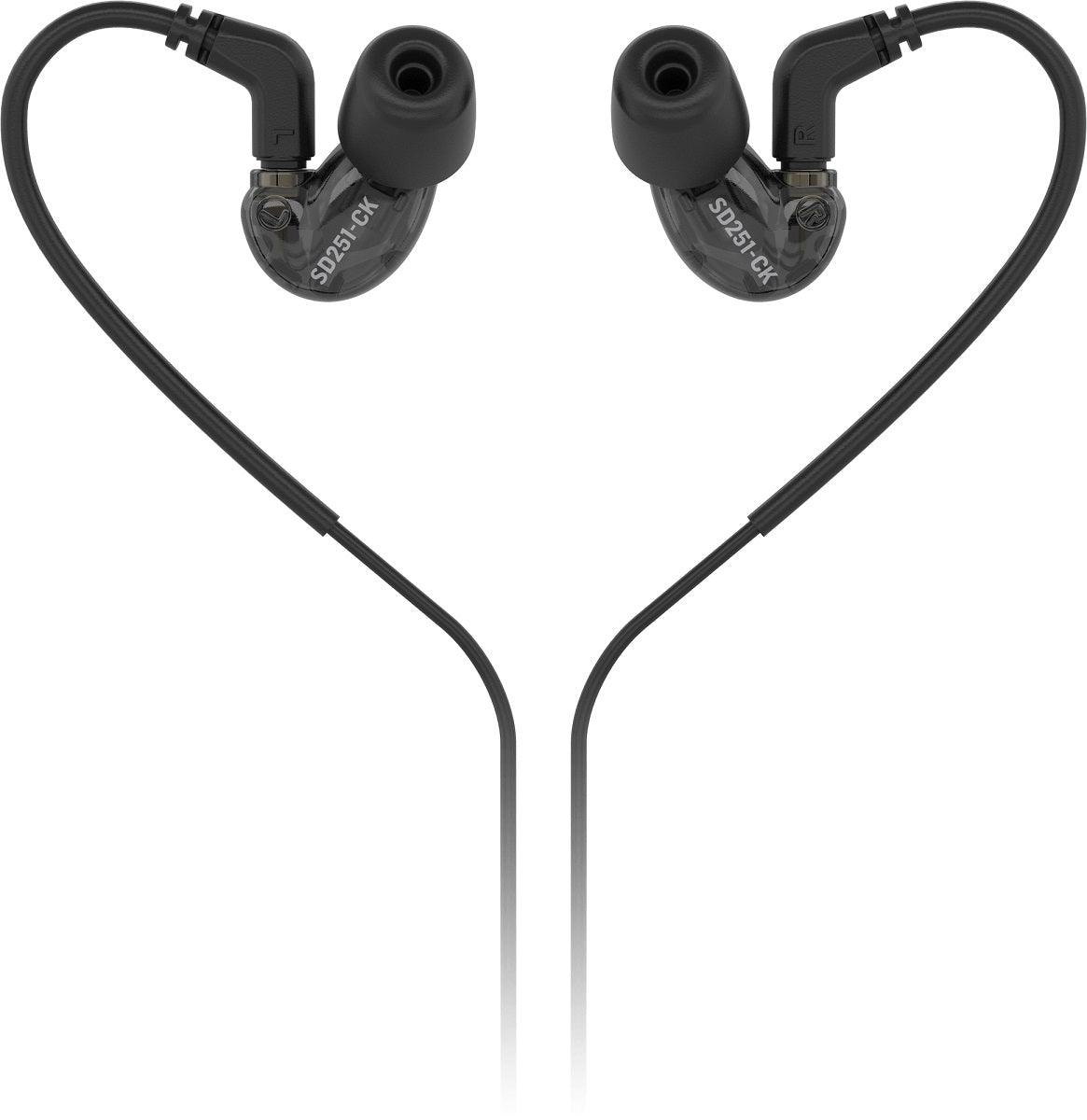 BEHRINGER SD251-CK AURICOLARE IN EAR MONITOR BLACK NERO - TechSoundSystem.com