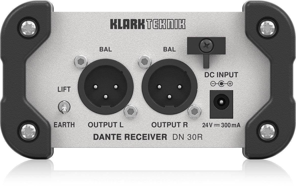KLARK TEKNIK DN30R RICEVITORE AUDIO DANTE 2 CANALI D/A 96KHZ - TechSoundSystem.com