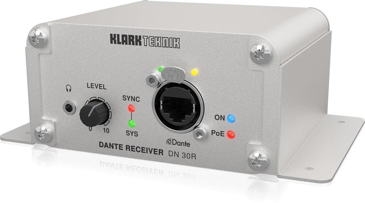 KLARK TEKNIK DN30R RICEVITORE AUDIO DANTE 2 CANALI D/A 96KHZ - TechSoundSystem.com
