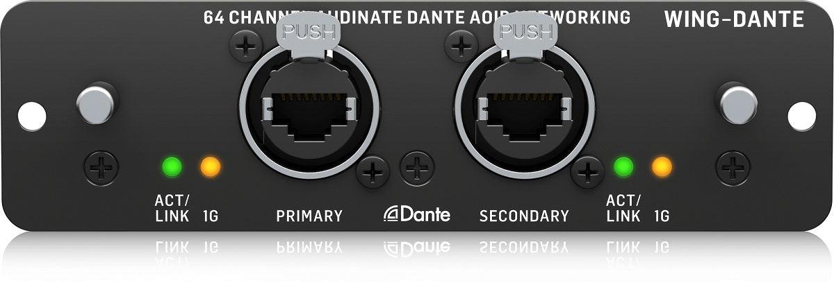 BEHRINGER WING-DANTE SCHEDA ESPANSIONE 64x64 CANALI PER MIXER WING - TechSoundSystem.com
