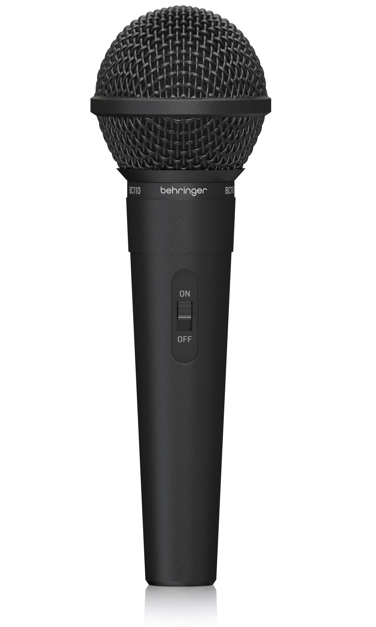 BEHRINGER BC110 MICROFONO PER VOCE INTERRUTTORE ON/OFF CAVO E ADATTATORE - TechSoundSystem.com