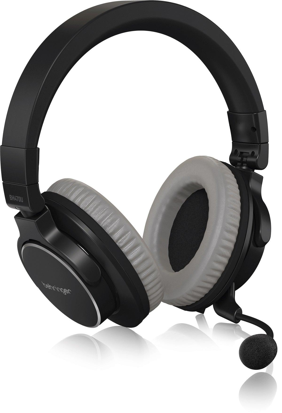 BEHRINGER BH470U CUFFIA MONITOR DA STUDIO CHIUSA USB MICROFONO STACCABILE - TechSoundSystem.com