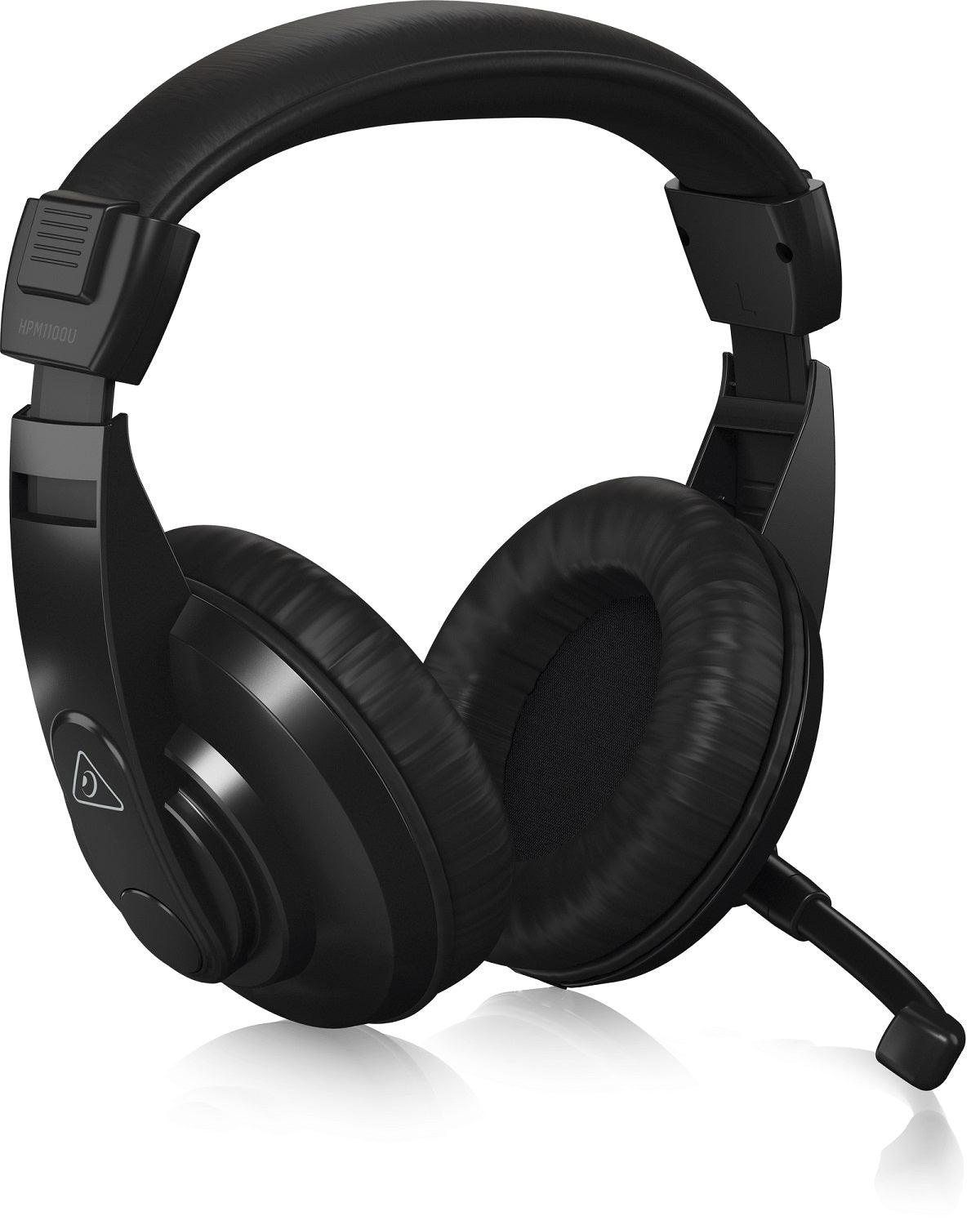 BEHRINGER HPM1100U CUFFIA STEREO UNIVERSALE USB CON MICROFONO - TechSoundSystem.com