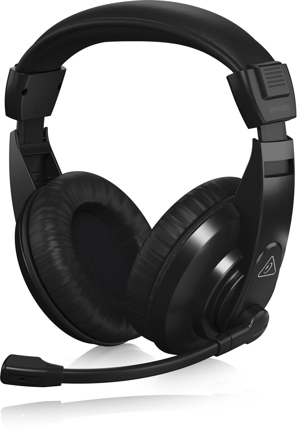 BEHRINGER HPM1100U CUFFIA STEREO UNIVERSALE USB CON MICROFONO - TechSoundSystem.com