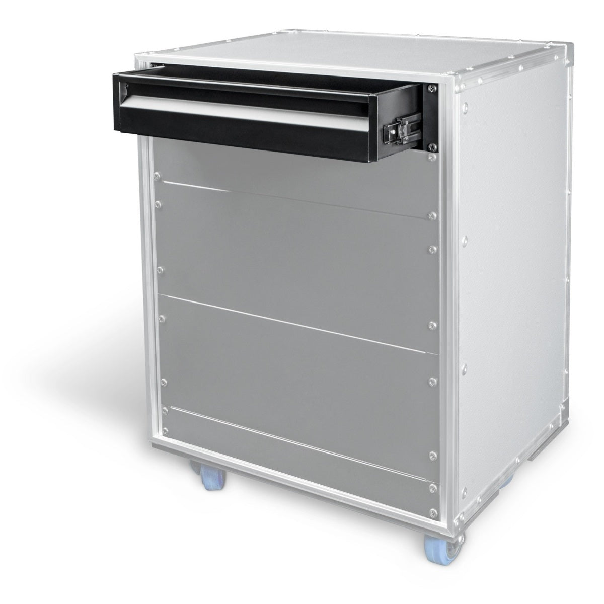 ADAM HALL 874E02 CASSETTO RACK 19" ACCIAIO 2 UNITA' PROFONDO IMPUGNATURA LARGA - TechSoundSystem.com