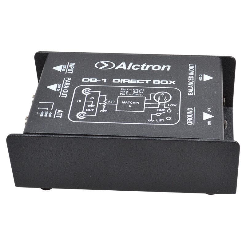 ALCTRON DB-1 DI BOX PASSIVA 1 CANALE INPUT JACK OUTPUT BILANCIATO XLR E LINK - TechSoundSystem.com
