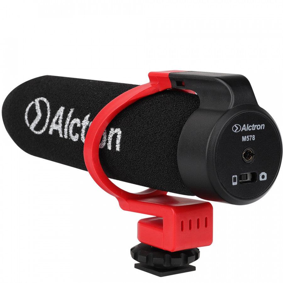 ALCTRON M578 MICROFONO A CONDENSATORE PER VIDEOCAMERA SMATPHONE E TABLET - TechSoundSystem.com
