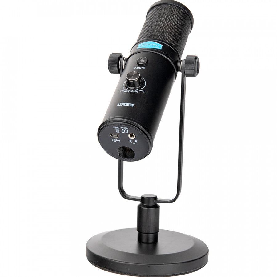 ALCTRON UR33 MICROFONO A CONDENSATORE CARDIOIDE USB + USCITA CUFFIE - TechSoundSystem.com