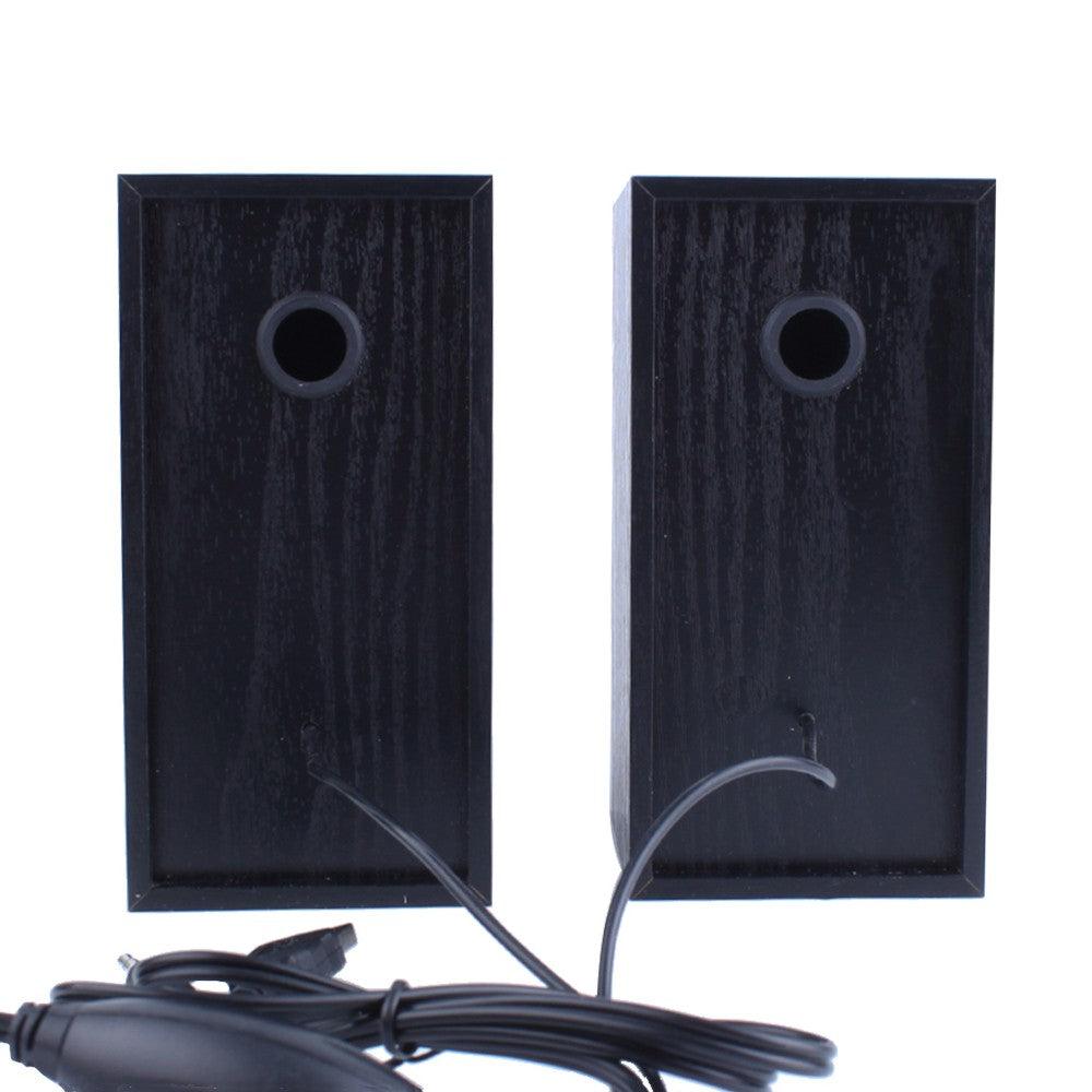 TECHLY ICC SP-320WTY COPPIA CASSE IN LEGNO USB 2.0 E JACK 3.5MM - TechSoundSystem.com