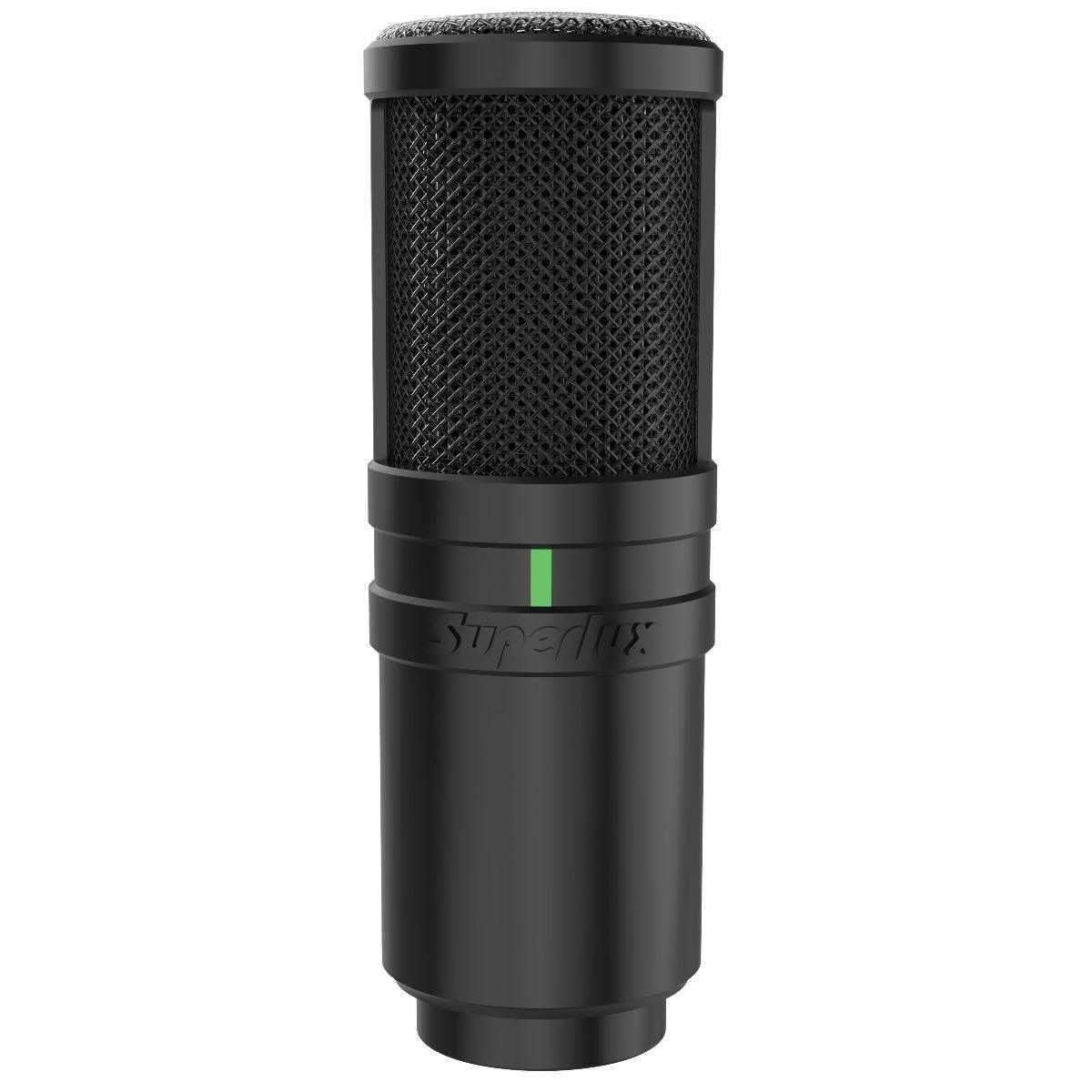 SUPERLUX E205 MICROFONO DA STUDIO A CONDENSATORE LARGO DIAFRAMMA SUPERCARDIOIDE - TechSoundSystem.com