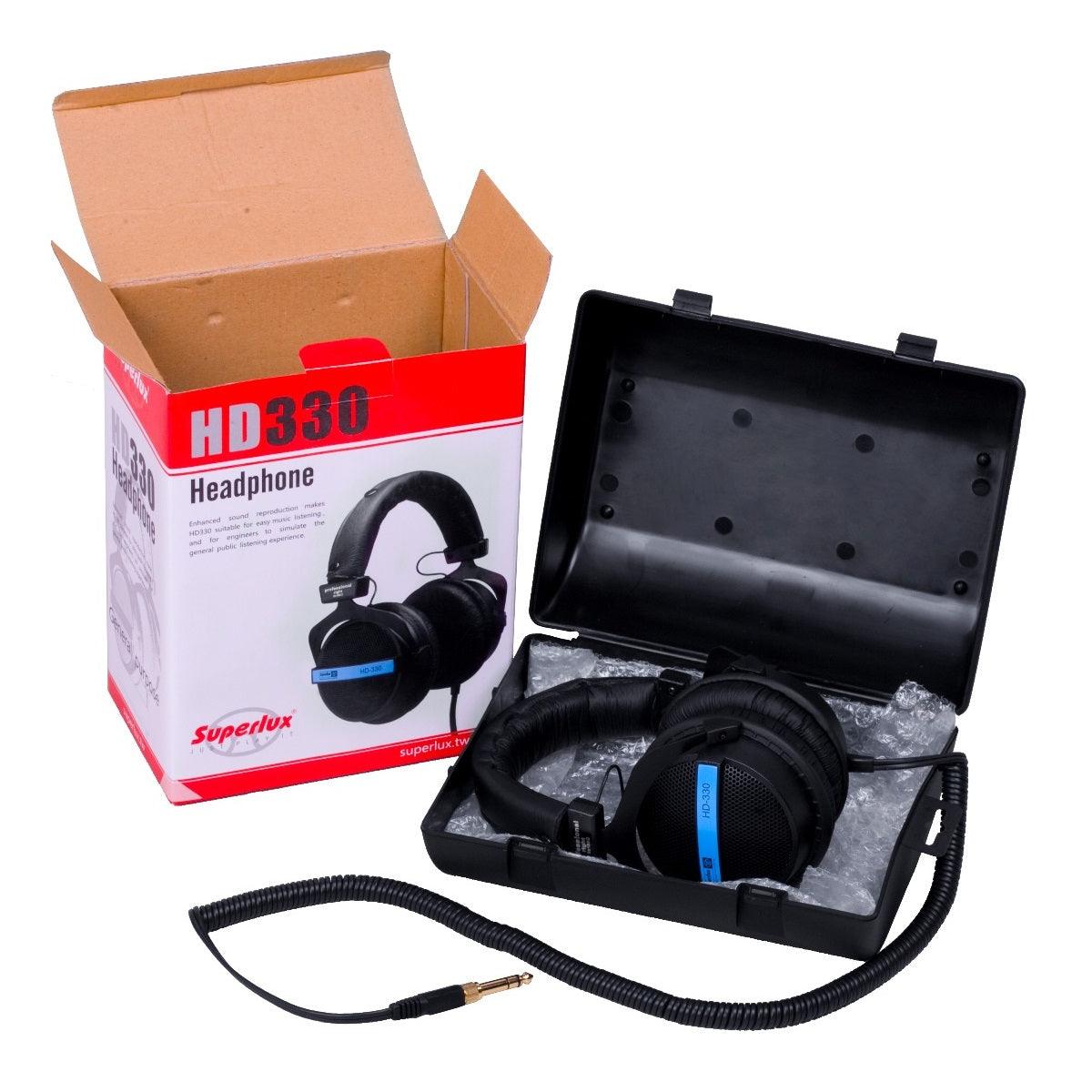 SUPERLUX HD-330 CUFFIA DA STUDIO SEMIAPERTA DINAMICA - TechSoundSystem.com