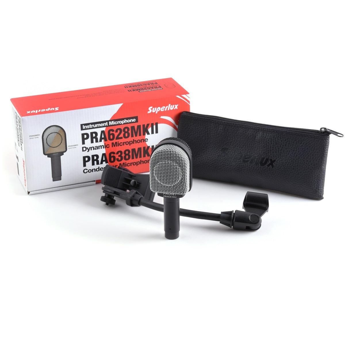 SUPERLUX PRA 628 MKII MICROFONO PER STRUMENTI E AMPLIFICATORI EX-DEMO - TechSoundSystem.com