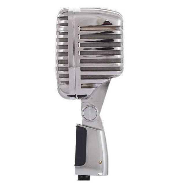 SUPERLUX WH5 MICROFONO DINAMICO CLASSICO VINTAGE CON SUPPORTO DA TAVOLO - TechSoundSystem.com