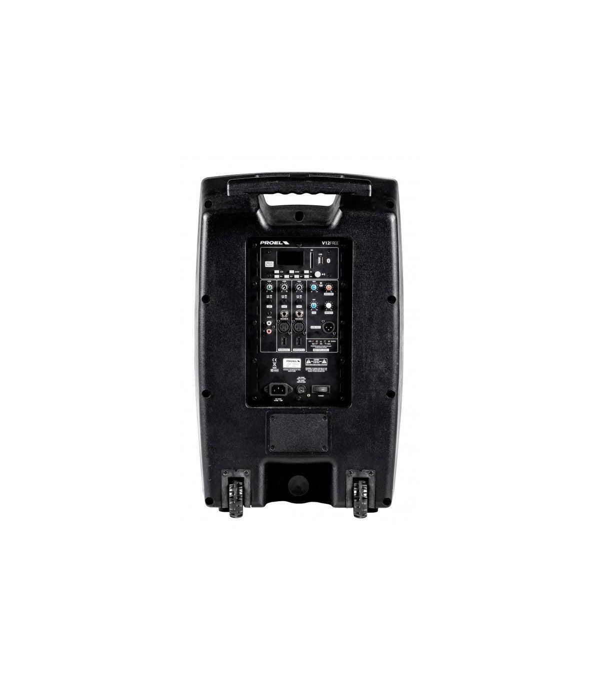 PROEL V12FREE CASSA PORTATILE A BATTERIA 12'' 400WATT USB MP3 BLUETOOTH - TechSoundSystem.com