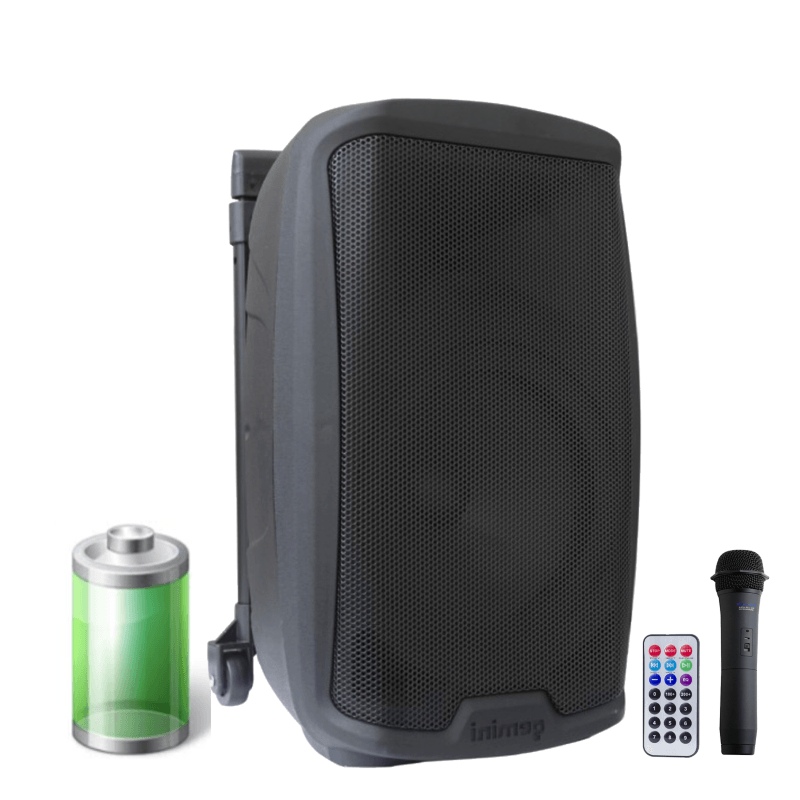 GEMINI AS2110 TO GO DIFFUSORE PORTATILI A BATTERIA + TROLLEY INTEGRATO EX-DEMO - TechSoundSystem.com