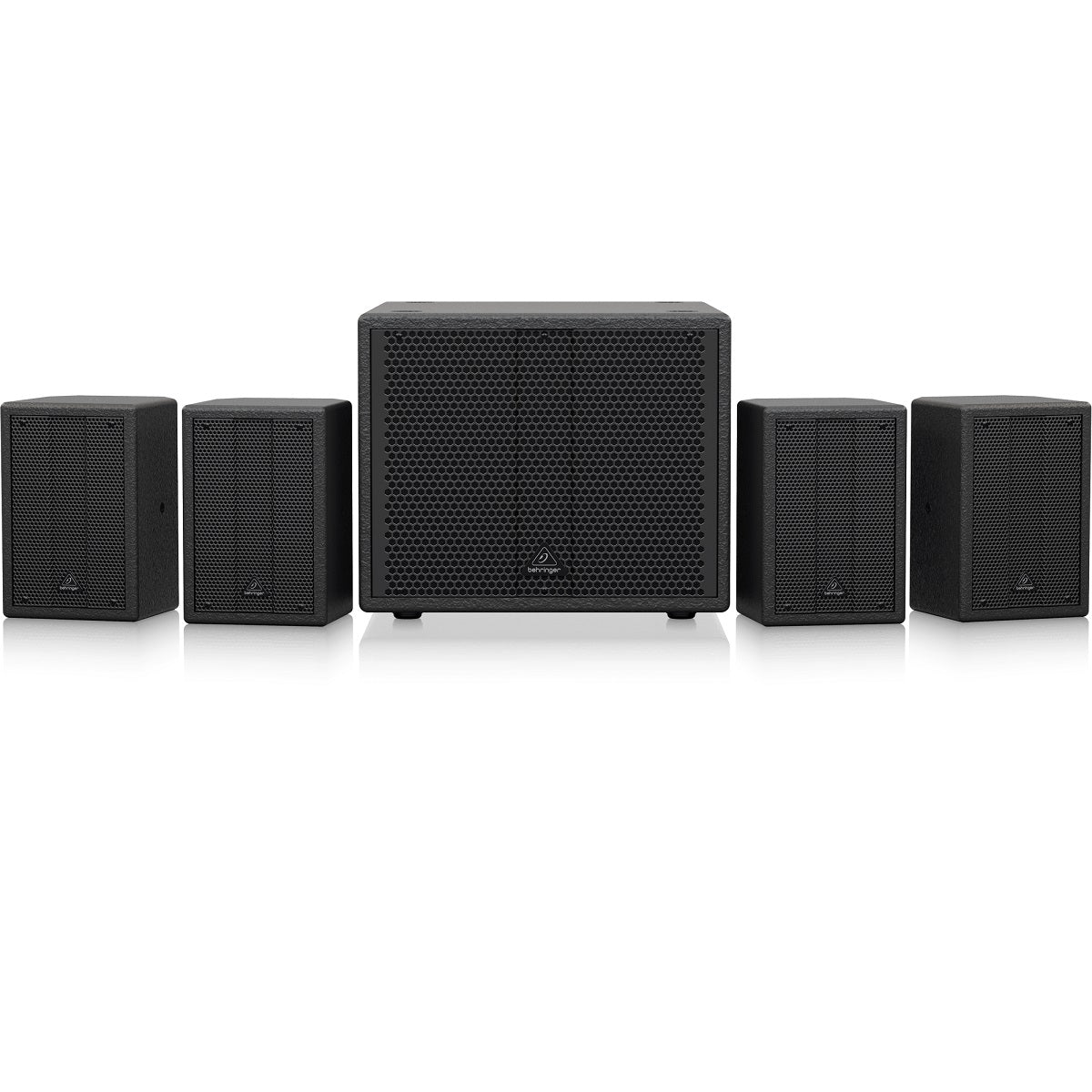 BEHRINGER SAT 1004 BUNDLE 4 CASSE PASSIVE 4" E SUBWOOFER ATTIVO 8" 600W - TechSoundSystem.com